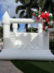 White Bounce House 13x13